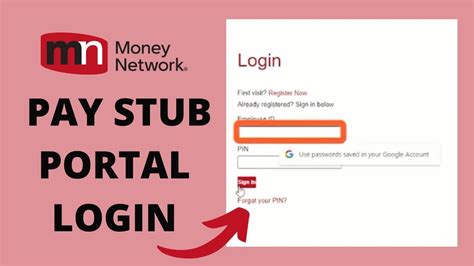 Login First visit. . Money network pay stub portal